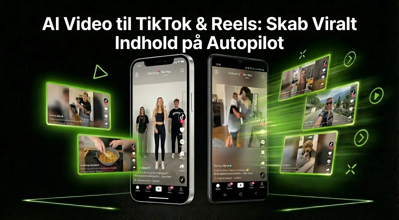 AI Video til TikTok & Reels: Skab Viralt Indhold på Autopilot