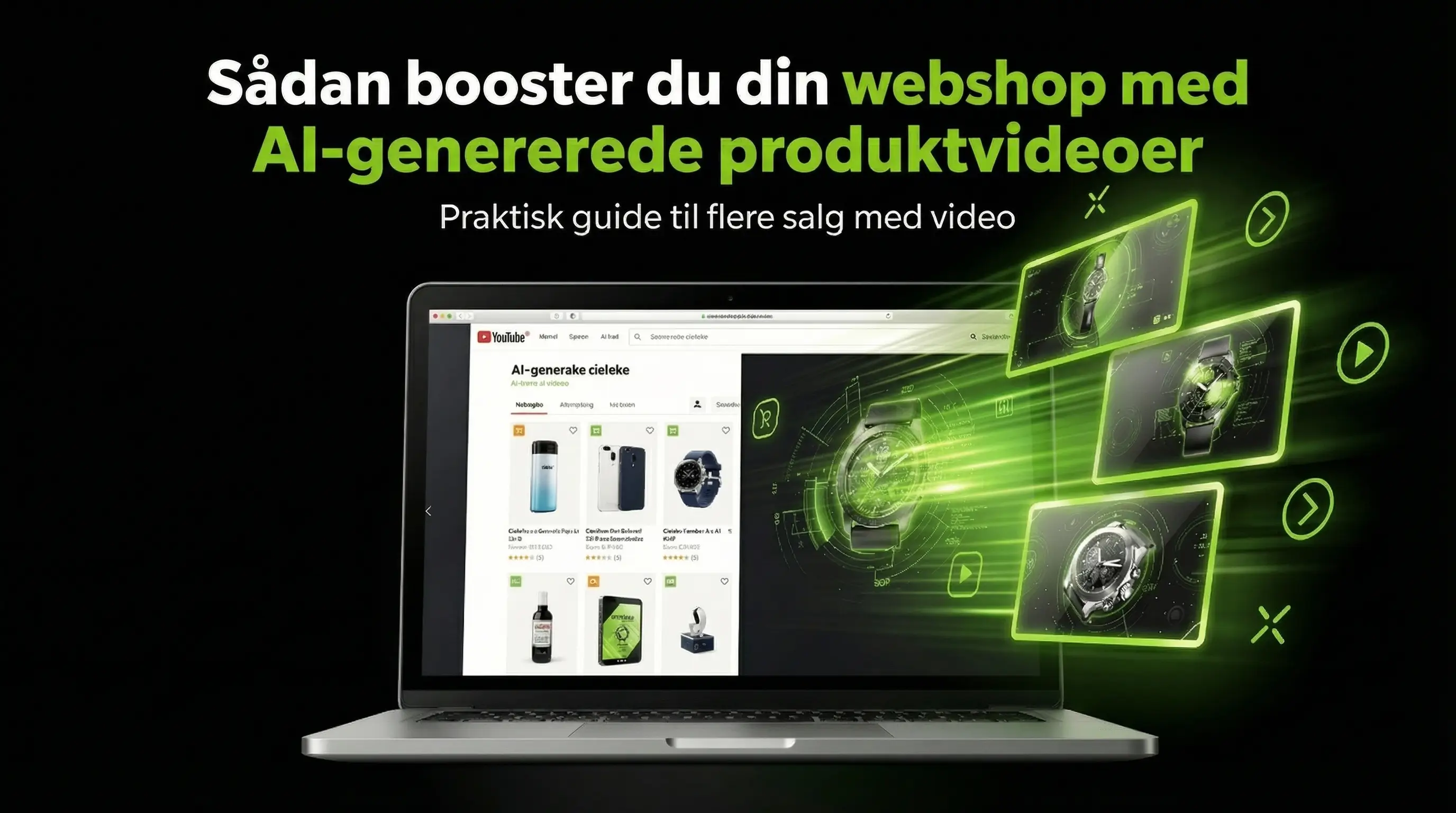 Sådan booster du din webshop med AI-genererede produktvideoer